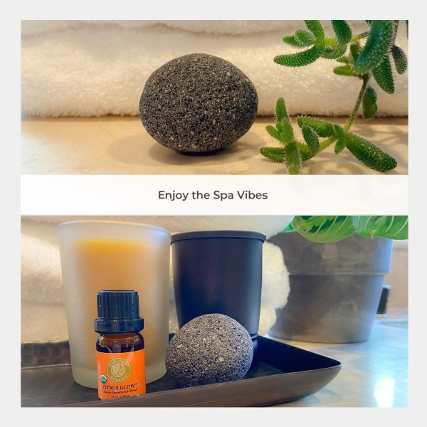 Natural Lava Rock Diffuser Passive Stone Diffuser for Essential Oils 100% Natural Volcanic Aromatherapy by Silk Road Organic - Image 6