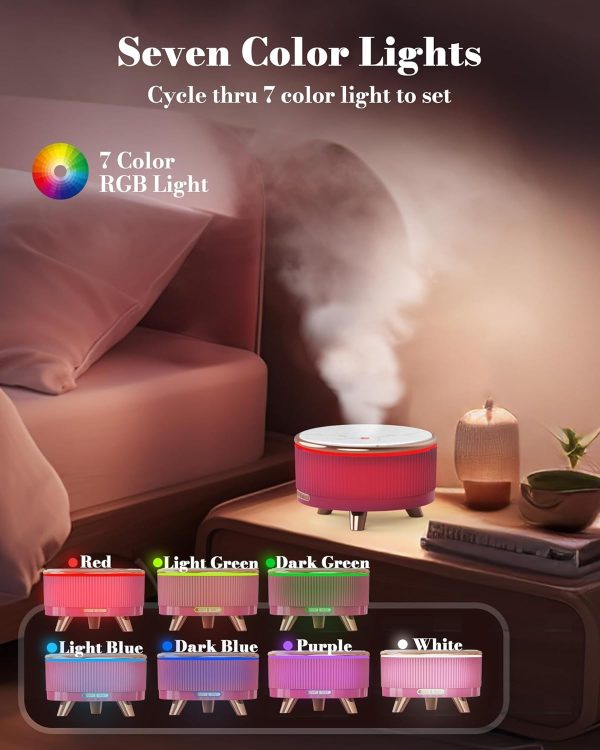 Diffusers for Essential Oils Large Room, 500ml Aromatherapy Diffuser7 Colors Changed - Image 14