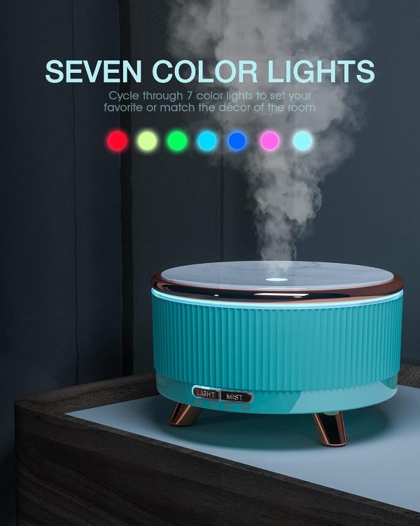 Diffusers for Essential Oils Large Room, 500ml Aromatherapy Diffuser7 Colors Changed - Image 30