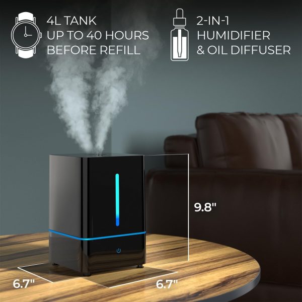 Everlasting Comfort Aroma Humidifier (400ml) - Aromatherapy Humidifier for Large Room, Home Scent Humidifier with 7 LED Colors, Quiet Operation, Auto Shut-Off, and 13-Hour Runtime - Image 12