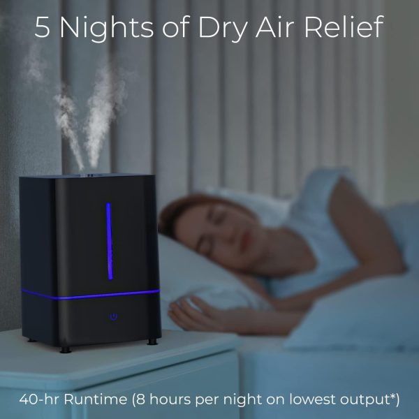 Everlasting Comfort Aroma Humidifier (400ml) - Aromatherapy Humidifier for Large Room, Home Scent Humidifier with 7 LED Colors, Quiet Operation, Auto Shut-Off, and 13-Hour Runtime - Image 13