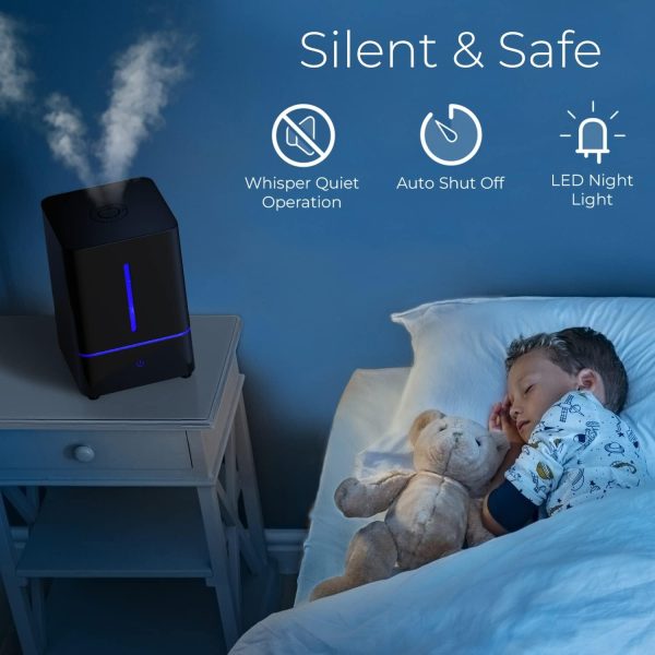 Everlasting Comfort Aroma Humidifier (400ml) - Aromatherapy Humidifier for Large Room, Home Scent Humidifier with 7 LED Colors, Quiet Operation, Auto Shut-Off, and 13-Hour Runtime - Image 14