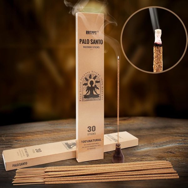 Palo Santo Incense Sticks (30 Sticks), 100% Natural sustainably harvested Peruvian Palo Santo, Suitable for Meditation, Relaxation, and Spiritual Purification - Image 25