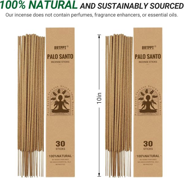 Palo Santo Incense Sticks (30 Sticks), 100% Natural sustainably harvested Peruvian Palo Santo, Suitable for Meditation, Relaxation, and Spiritual Purification - Image 27