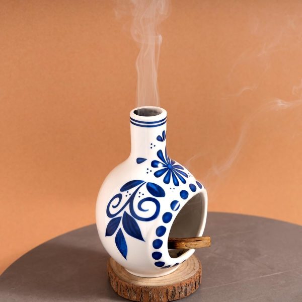 Handmade Ceramic Palo Santo Holder Burner - Mini Chimenea Incense Dish for Palo Santo and Sticks - Sage Holder for Meditation Decor - Image 5