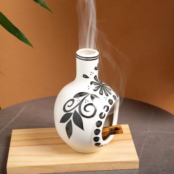 Handmade Ceramic Palo Santo Holder Burner - Mini Chimenea Incense Dish for Palo Santo and Sticks - Sage Holder for Meditation Decor - Image 15