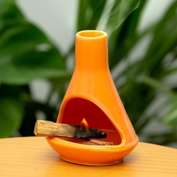 Handmade Ceramic Palo Santo Holder Burner - Mini Chimenea Incense Dish for Palo Santo and Sticks - Sage Holder for Meditation Decor - Image 24