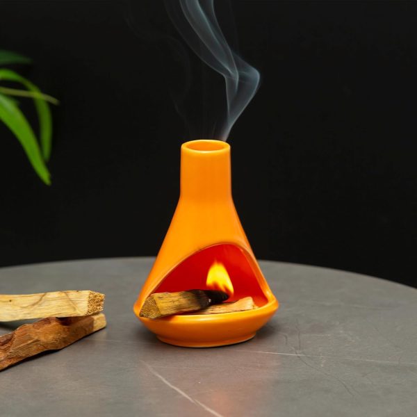 Handmade Ceramic Palo Santo Holder Burner - Mini Chimenea Incense Dish for Palo Santo and Sticks - Sage Holder for Meditation Decor - Image 26