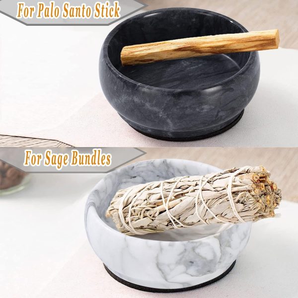 Incense Holder, Natural Marble Incense Holder for Sticks with 9 Incense Holes, Handmade Incense Stick Burner Ideal for Smudging, Incense Burning, Decoration - Image 12