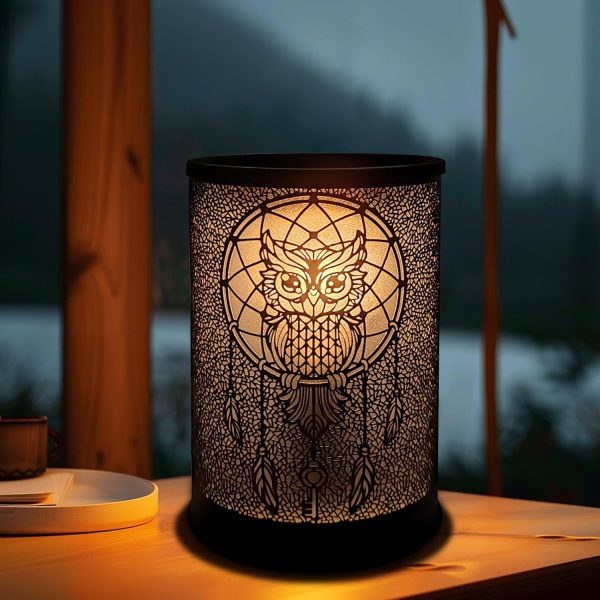 LIFFY Wax Melt Warmer for Scented Wax, Owl Warmer Scented Melter, Candle Wax Burner Warmer, Fragrance Warmer LED Light, Smokeless Wax Melting, Aromatherapy Essential Oil Diffuser & Night Light - Image 9