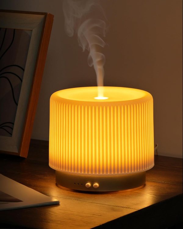 280ml Essential Oil Diffuser Ceramic Fragrance Diffusers for Essential Oil, Ultrasonic Cool Mist Aromatherapy Diffuser with Auto Shut-Off,Ideal for Home, Office, SPA, Yoga & Bedroom - Image 9