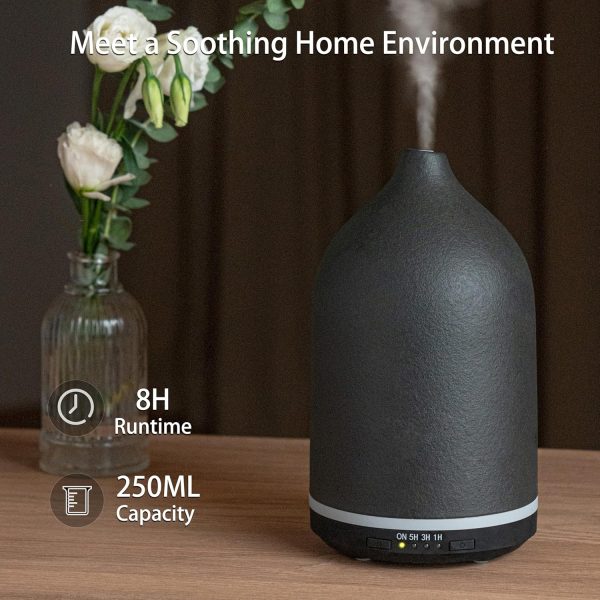 BOXING Essential Oil Diffuser, 3 in 1 Aromatherapy Diffusers for Home Large Room, 7 Colors of Night Light and Quiet for Bedroom, Fragrant Scent & Ceramic Gift Idea, Timer, Auto Shut-Off, 100ML, White - Image 23