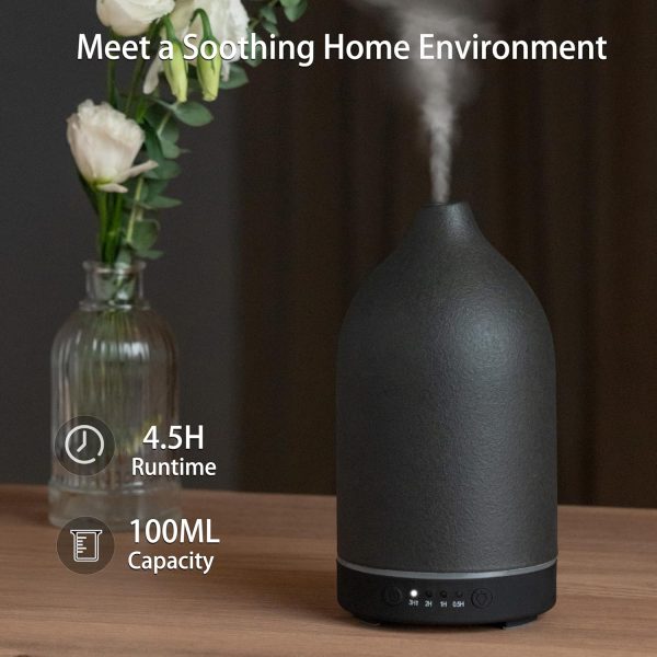 BOXING Essential Oil Diffuser, 3 in 1 Aromatherapy Diffusers for Home Large Room, 7 Colors of Night Light and Quiet for Bedroom, Fragrant Scent & Ceramic Gift Idea, Timer, Auto Shut-Off, 100ML, White - Image 32