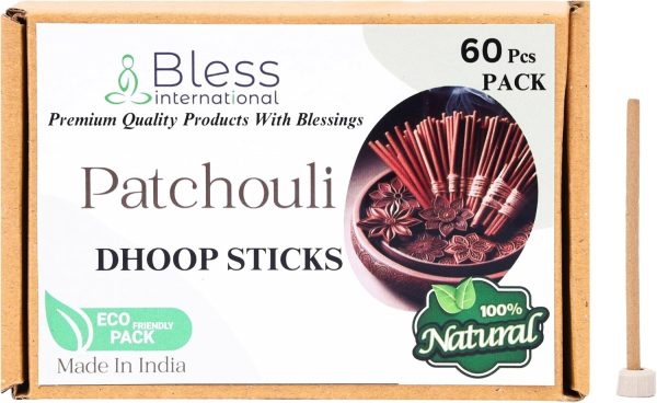 Bless-International Frankincense-and-Myrrh-100%-Natural-Incense-Bambooless-Dhoop-Sticks Handmade-Organic-Chemicals-Free for-Relaxation-Positivity-Yoga-Meditation The-Best-scents-4.5-Inches-60-Count - Image 29