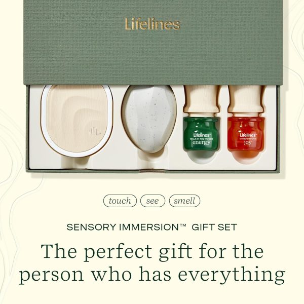 Lifelines Sensory Immersion Gift Set - Includes Everyday Aromatherapy Diffuser, Fidget Grounding Stone & 2 Essential Oil Blends - Unique Sensory Gifts for Women & Men - Image 3