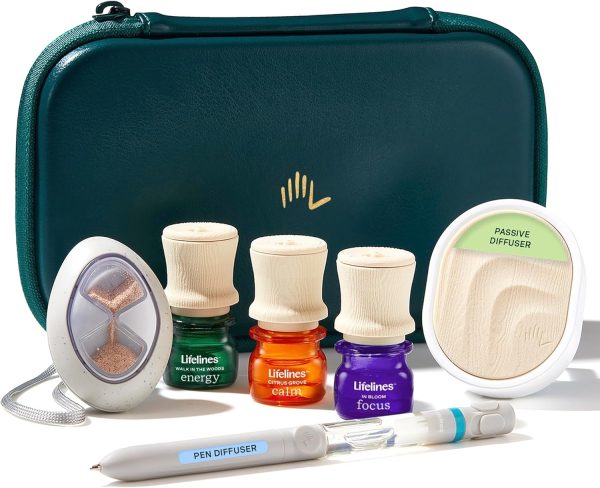 Lifelines Sensory Immersion Gift Set - Includes Everyday Aromatherapy Diffuser, Fidget Grounding Stone & 2 Essential Oil Blends - Unique Sensory Gifts for Women & Men - Image 8