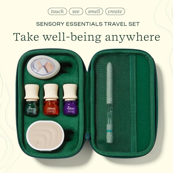 Lifelines Sensory Immersion Gift Set - Includes Everyday Aromatherapy Diffuser, Fidget Grounding Stone & 2 Essential Oil Blends - Unique Sensory Gifts for Women & Men - Image 9