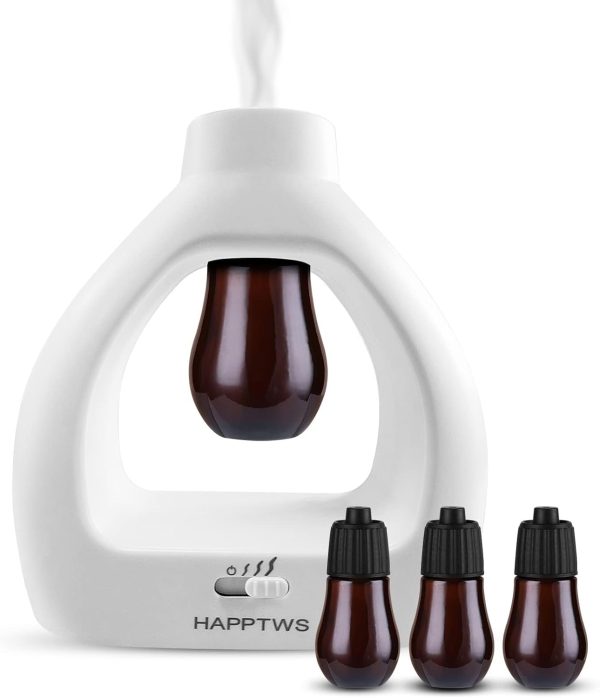 Waterless Essential Oil Diffuser - 3 Time Settings, Adjustable Mist, Rechargeable & Portable - Ideal for Bedroom, Yoga Room, Office