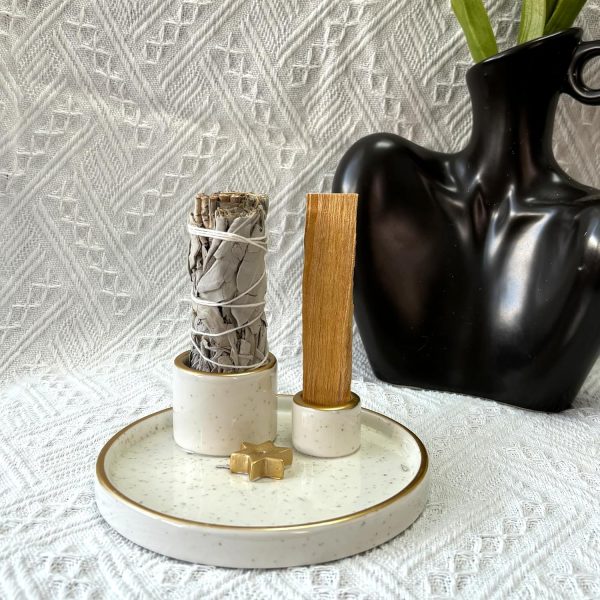 Palo Santo Holder, Sage Holder for Burning, Sage Burning Bowl, Palo Santo Burner, Sage Bowl, Smudge Bowl, Ceramic Incense Holder, Sage Smudge Bowl(palo Santo and sage not Included) - Image 12