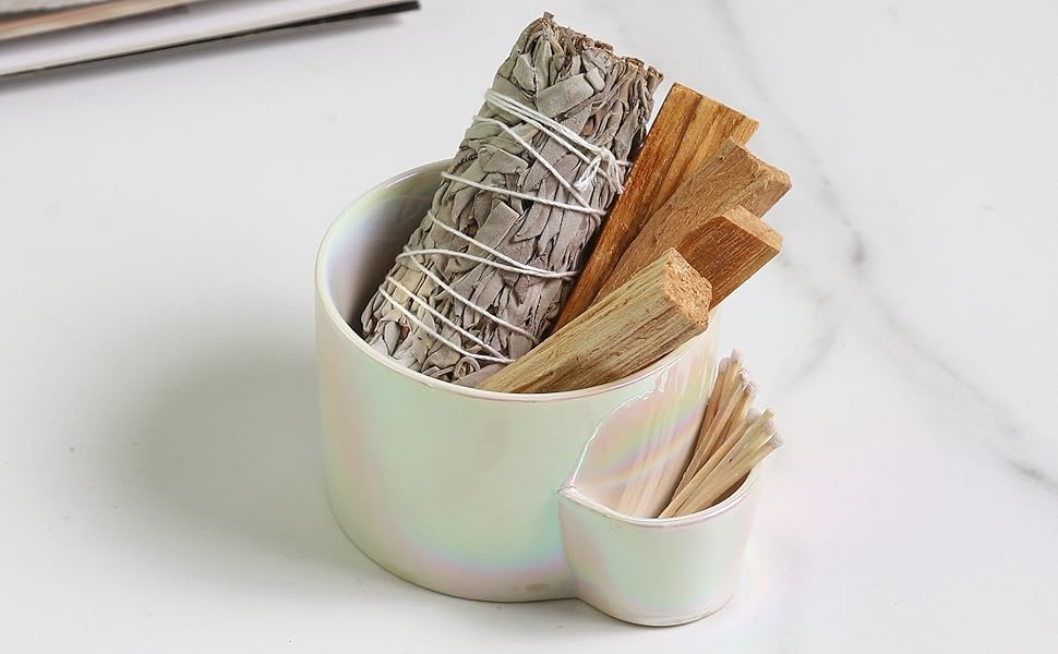 Smudge Bowl Sage Palo Santo Burner Holder