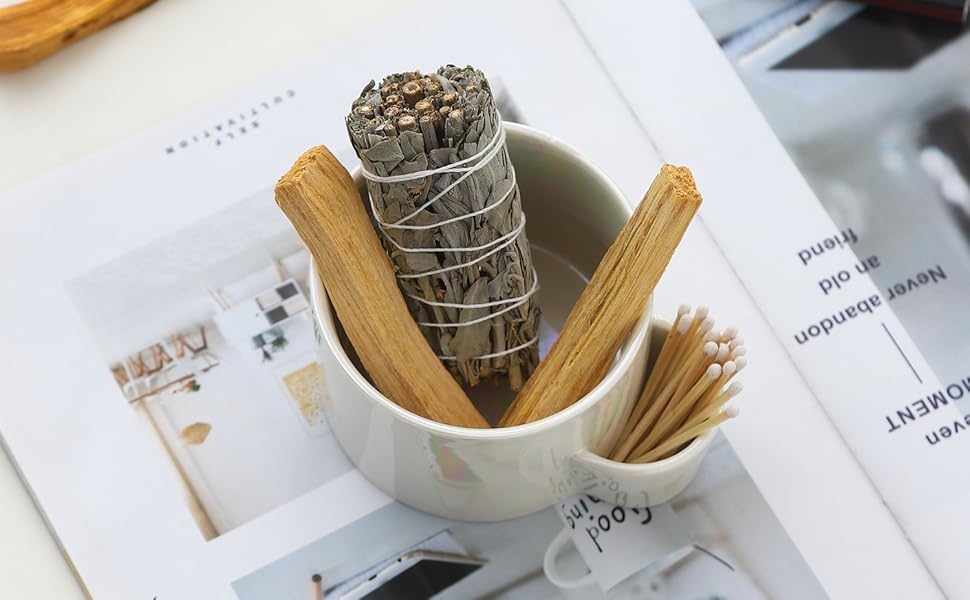 Smudge Bowl Sage Palo Santo Holder Burner