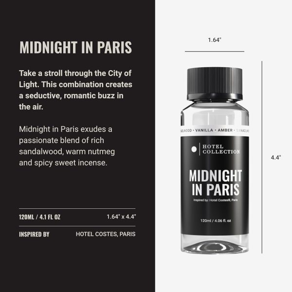 Hotel Collection - Midnight in Paris - Essential Oil Scent - Luxury Hotel Inspired Aromatherapy Scent Diffuser Oil - Lemon, Bergamot, Jasmine, Marine, Amber, Musk - for Essential Oil Diffusers - 500mL - Image 22