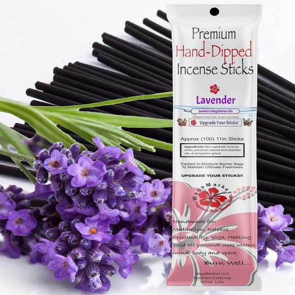 WagsMarket Premium Hand Dipped Incense Sticks, You Choose The Scent. 100-12in Sticks. (Pink Sugar) - Image 12