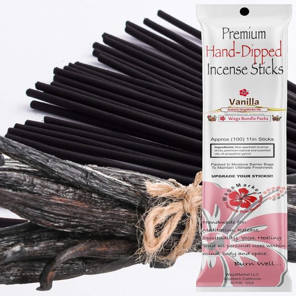 WagsMarket Premium Hand Dipped Incense Sticks, You Choose The Scent. 100-12in Sticks. (Pink Sugar) - Image 13