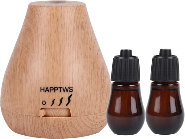 HAPPTWS Waterless Essential Oil Diffuser - 3 Adjustable Fog Levels, Rechargeable, Suitable for Bedrooms, Bathrooms, Pet Rooms, Cars - Black - Image 8