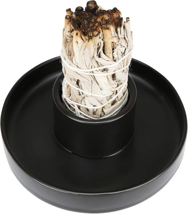 Sage Holder, White Sage Burner, Smudge Bowl, Palo Santo Holder, Incense Holder, Incense Holder Bundle, Sage Holder for White Sage Bundle and Palo Santo (Sage Not Included) - Image 16