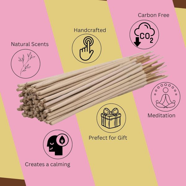 Bless-Frankincense-and-Myrrh 100%-Natural-Handmade-Hand-Dipped-Incense-Sticks Organic-Chemicals-Free for-Purification-Relaxation-Positivity-Yoga-Meditation The-Best-Woods-Scent (500 Sticks (750GM)) - Image 20