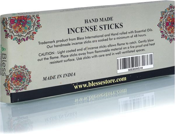 Bless-Frankincense-and-Myrrh 100%-Natural-Handmade-Hand-Dipped-Incense-Sticks Organic-Chemicals-Free for-Purification-Relaxation-Positivity-Yoga-Meditation The-Best-Woods-Scent (500 Sticks (750GM)) - Image 23