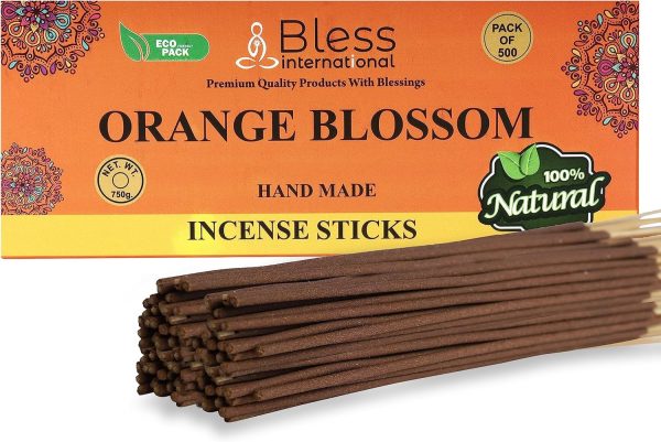 Bless-Frankincense-and-Myrrh 100%-Natural-Handmade-Hand-Dipped-Incense-Sticks Organic-Chemicals-Free for-Purification-Relaxation-Positivity-Yoga-Meditation The-Best-Woods-Scent (500 Sticks (750GM)) - Image 24