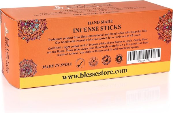 Bless-Frankincense-and-Myrrh 100%-Natural-Handmade-Hand-Dipped-Incense-Sticks Organic-Chemicals-Free for-Purification-Relaxation-Positivity-Yoga-Meditation The-Best-Woods-Scent (500 Sticks (750GM)) - Image 27