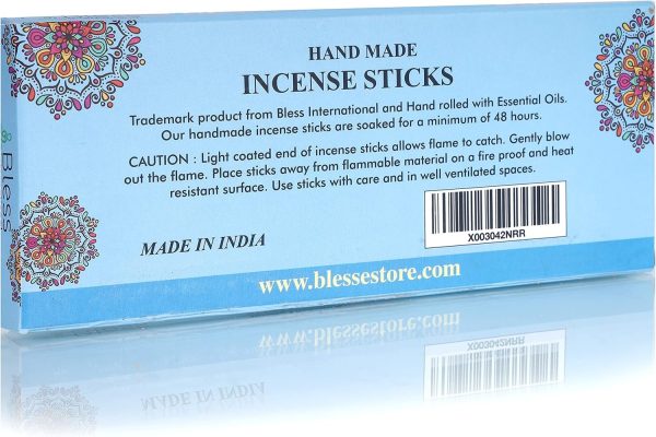 Bless-Frankincense-and-Myrrh 100%-Natural-Handmade-Hand-Dipped-Incense-Sticks Organic-Chemicals-Free for-Purification-Relaxation-Positivity-Yoga-Meditation The-Best-Woods-Scent (500 Sticks (750GM)) - Image 43