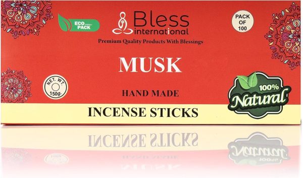 Bless-Frankincense-and-Myrrh 100%-Natural-Handmade-Hand-Dipped-Incense-Sticks Organic-Chemicals-Free for-Purification-Relaxation-Positivity-Yoga-Meditation The-Best-Woods-Scent (500 Sticks (750GM)) - Image 50