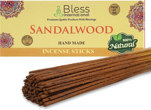 Bless-Frankincense-and-Myrrh 100%-Natural-Handmade-Hand-Dipped-Incense-Sticks Organic-Chemicals-Free for-Purification-Relaxation-Positivity-Yoga-Meditation The-Best-Woods-Scent (500 Sticks (750GM)) - Image 52