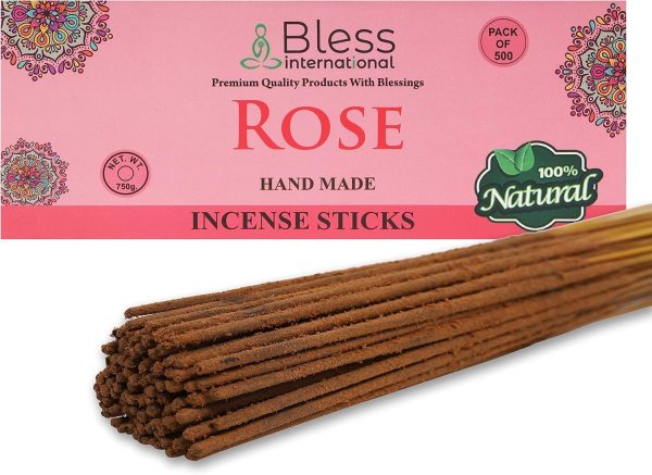 Bless-Frankincense-and-Myrrh 100%-Natural-Handmade-Hand-Dipped-Incense-Sticks Organic-Chemicals-Free for-Purification-Relaxation-Positivity-Yoga-Meditation The-Best-Woods-Scent (500 Sticks (750GM)) - Image 59