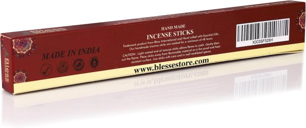 Bless-Frankincense-and-Myrrh 100%-Natural-Handmade-Hand-Dipped-Incense-Sticks Organic-Chemicals-Free for-Purification-Relaxation-Positivity-Yoga-Meditation The-Best-Woods-Scent (500 Sticks (750GM)) - Image 102