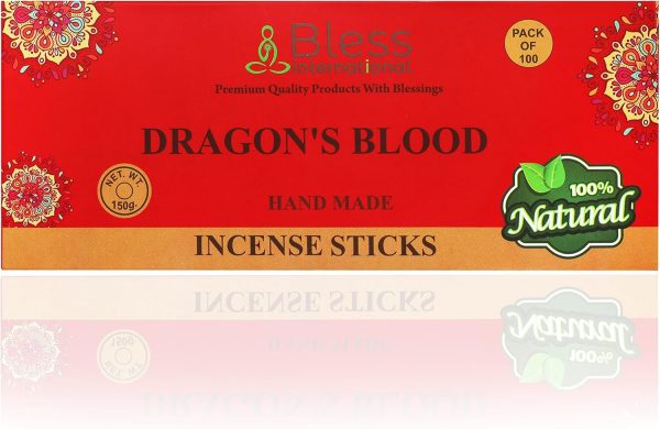 Bless-Frankincense-and-Myrrh 100%-Natural-Handmade-Hand-Dipped-Incense-Sticks Organic-Chemicals-Free for-Purification-Relaxation-Positivity-Yoga-Meditation The-Best-Woods-Scent (500 Sticks (750GM)) - Image 111