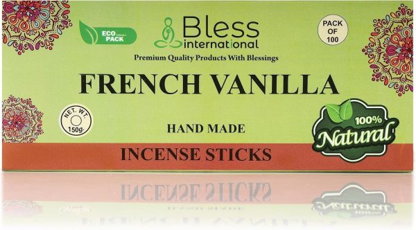 Bless-Frankincense-and-Myrrh 100%-Natural-Handmade-Hand-Dipped-Incense-Sticks Organic-Chemicals-Free for-Purification-Relaxation-Positivity-Yoga-Meditation The-Best-Woods-Scent (500 Sticks (750GM)) - Image 124