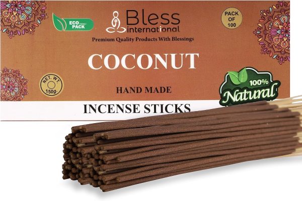 Bless-Frankincense-and-Myrrh 100%-Natural-Handmade-Hand-Dipped-Incense-Sticks Organic-Chemicals-Free for-Purification-Relaxation-Positivity-Yoga-Meditation The-Best-Woods-Scent (500 Sticks (750GM)) - Image 132