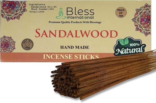 Bless-Frankincense-and-Myrrh 100%-Natural-Handmade-Hand-Dipped-Incense-Sticks Organic-Chemicals-Free for-Purification-Relaxation-Positivity-Yoga-Meditation The-Best-Woods-Scent (500 Sticks (750GM)) - Image 166