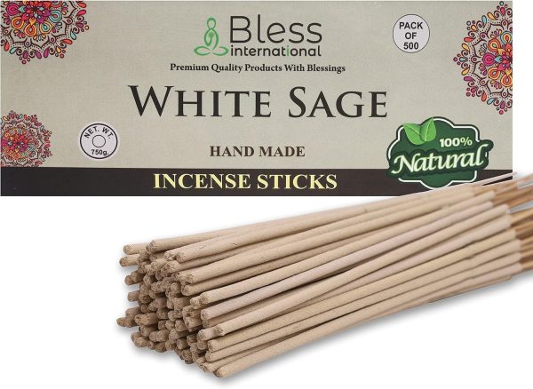 Bless-Frankincense-and-Myrrh 100%-Natural-Handmade-Hand-Dipped-Incense-Sticks Organic-Chemicals-Free for-Purification-Relaxation-Positivity-Yoga-Meditation The-Best-Woods-Scent (500 Sticks (750GM)) - Image 168