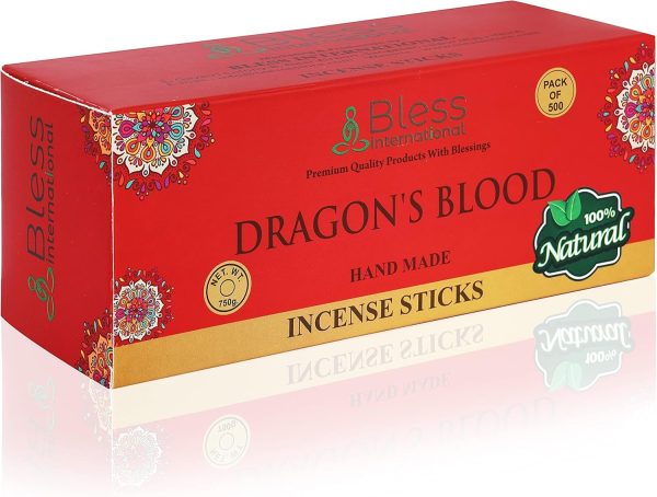 Bless-Frankincense-and-Myrrh 100%-Natural-Handmade-Hand-Dipped-Incense-Sticks Organic-Chemicals-Free for-Purification-Relaxation-Positivity-Yoga-Meditation The-Best-Woods-Scent (500 Sticks (750GM)) - Image 185