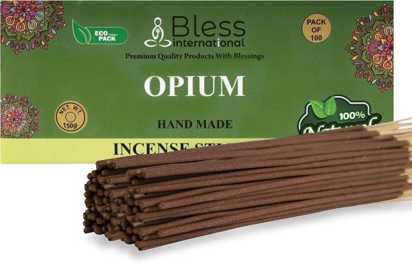 Bless-Frankincense-and-Myrrh 100%-Natural-Handmade-Hand-Dipped-Incense-Sticks Organic-Chemicals-Free for-Purification-Relaxation-Positivity-Yoga-Meditation The-Best-Woods-Scent (500 Sticks (750GM)) - Image 186