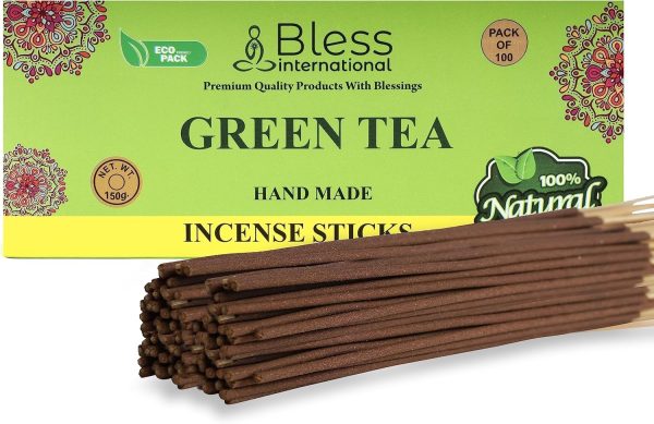 Bless-Frankincense-and-Myrrh 100%-Natural-Handmade-Hand-Dipped-Incense-Sticks Organic-Chemicals-Free for-Purification-Relaxation-Positivity-Yoga-Meditation The-Best-Woods-Scent (500 Sticks (750GM)) - Image 193