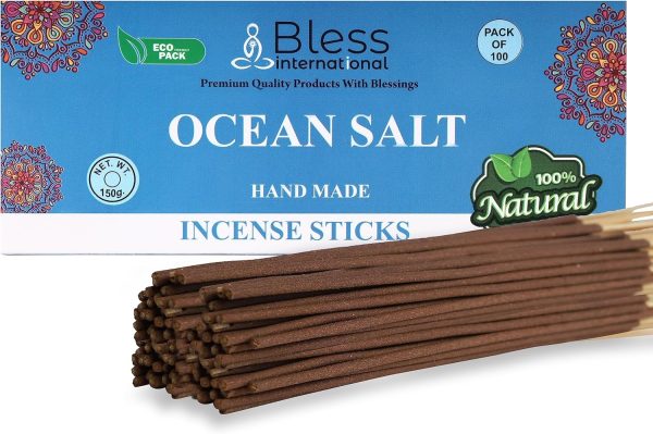 Bless-Frankincense-and-Myrrh 100%-Natural-Handmade-Hand-Dipped-Incense-Sticks Organic-Chemicals-Free for-Purification-Relaxation-Positivity-Yoga-Meditation The-Best-Woods-Scent (500 Sticks (750GM)) - Image 196