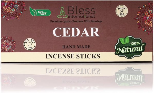 Bless-Frankincense-and-Myrrh 100%-Natural-Handmade-Hand-Dipped-Incense-Sticks Organic-Chemicals-Free for-Purification-Relaxation-Positivity-Yoga-Meditation The-Best-Woods-Scent (500 Sticks (750GM)) - Image 203