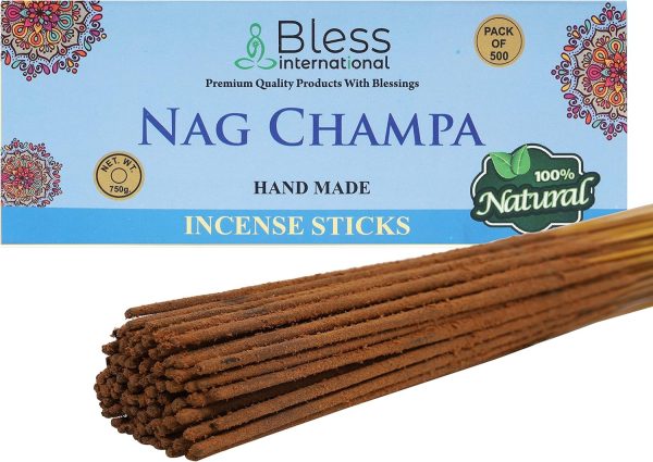 Bless-Frankincense-and-Myrrh 100%-Natural-Handmade-Hand-Dipped-Incense-Sticks Organic-Chemicals-Free for-Purification-Relaxation-Positivity-Yoga-Meditation The-Best-Woods-Scent (500 Sticks (750GM)) - Image 206